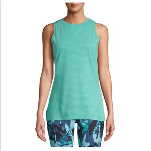 Women’s athleisure striped tunic tank